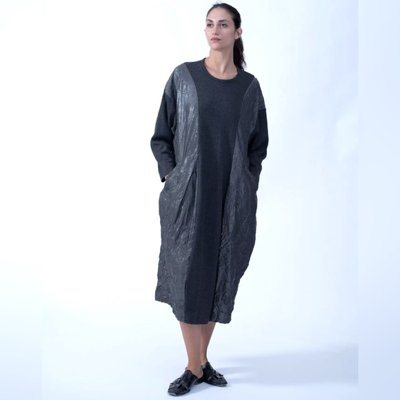 Kedem Sasson Gray Radiance Dress - Picture 1 of 9